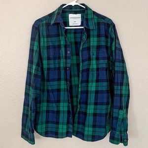 Blue and Green Flannel